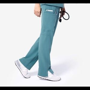 Women's Hydro Green Casma Fig scrub pants